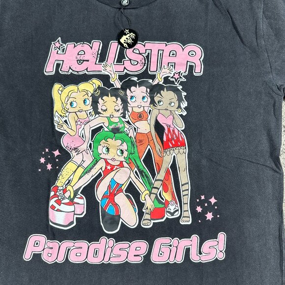 Hellstar Paradise Girls Black T-Shirt Men’s Large - Picture 2 of 3
